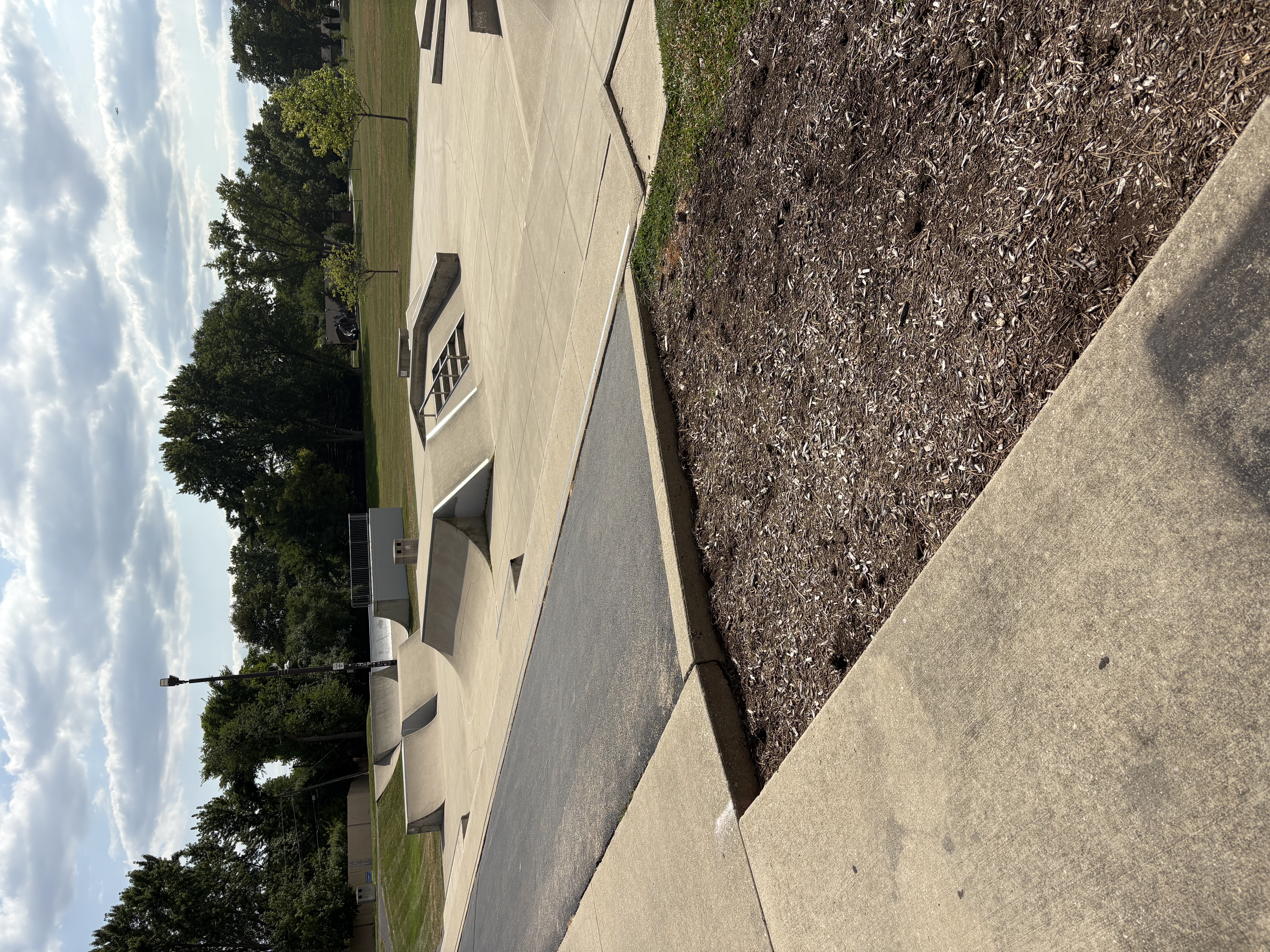 Ramps, ledges, and a rail at Roselle Skate Park, where Bloomingdale's skateboarding lessons are held